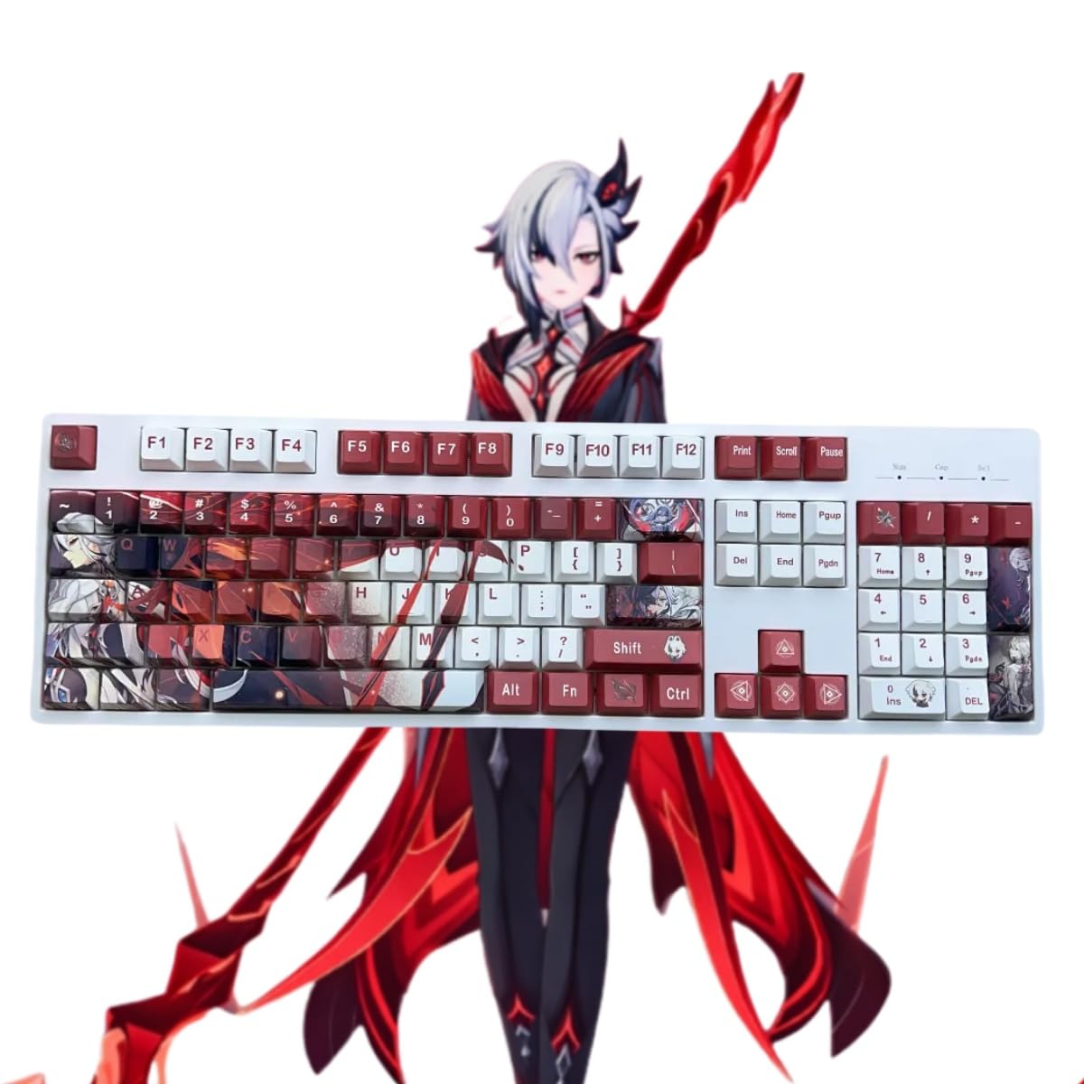 Amazon.co.jp: 原神 アルレッキーノ キーキャップ pbt げんしん