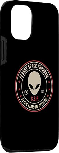 Vista 69 de iPhone 12 Pro Max Secret Space Program / Alien Liaison Officer Insignia Design Case