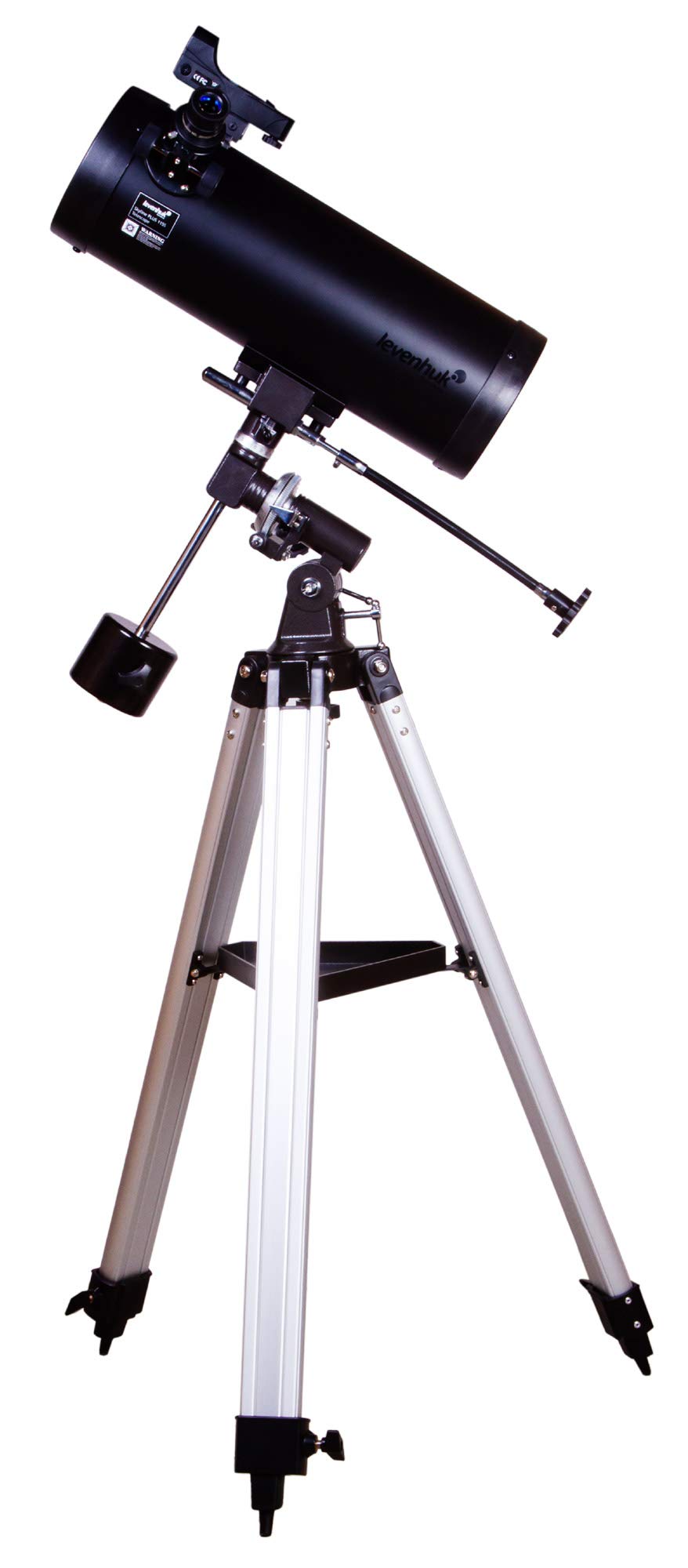 Levenhuk Skyline PLUS 115S Telescopio Riflettore Newtoniano Notturno con Montatura Equatorial, Cercatore a Punto Rosso ed Elevato Ingrandimento per Osservazioni del Cielo Profondo