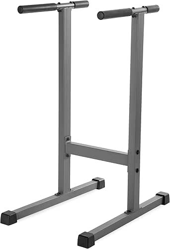 XMARK Dip Station, 500 lb. Weight Capacity Dip Stand, Gray