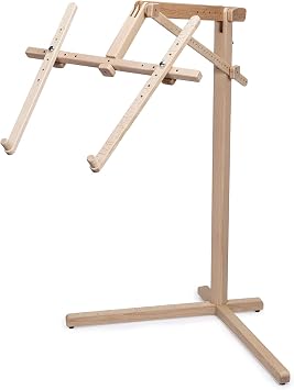 Needlework Floor-Standing Type Stand Made of Natural Organic Beech Wood Tapestry Cross Stitch Embroidery Frame Holder