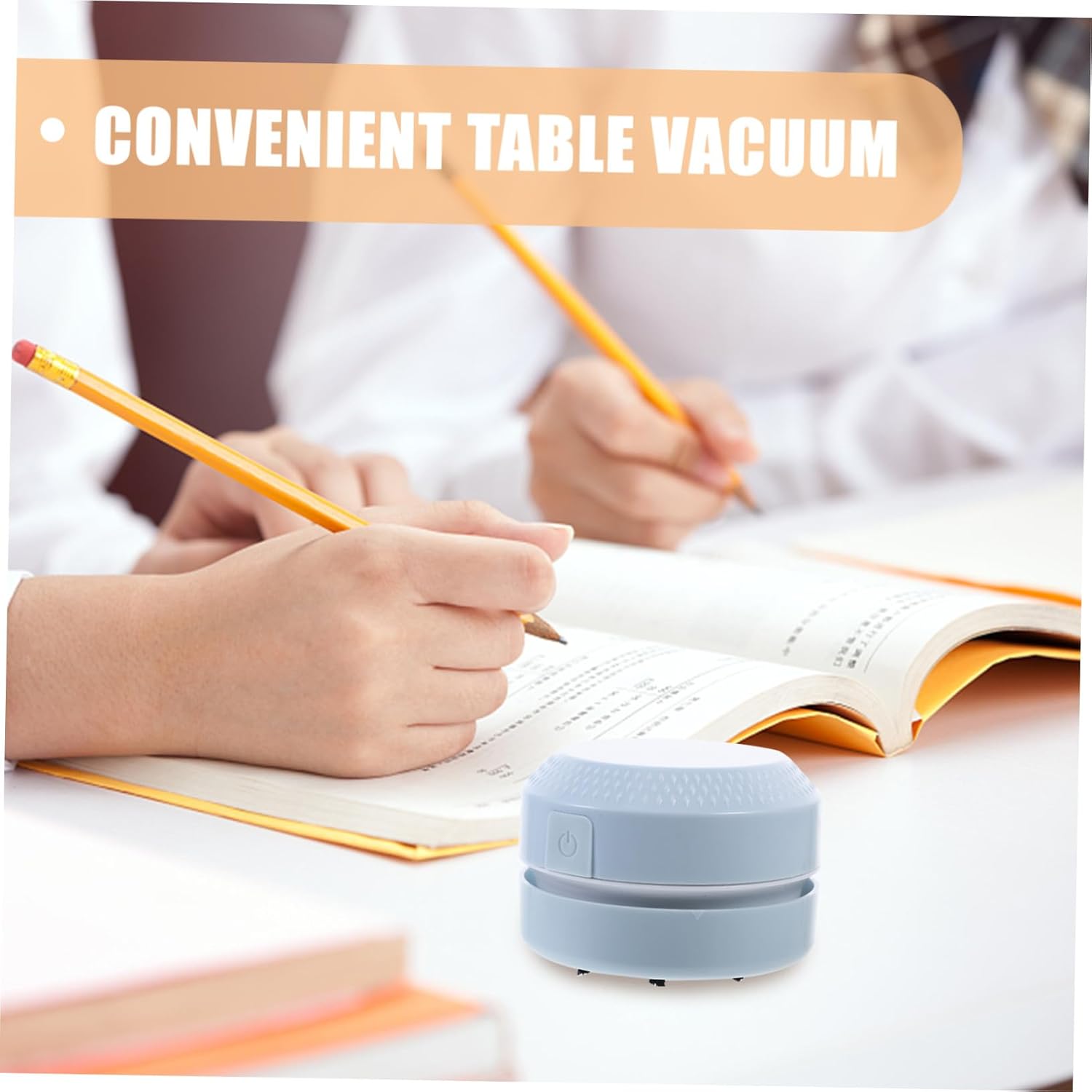 Multi-Function Portable Desk Vacuum Cleaner Lightweight Battery-Powered Mini Table Cleaner for Office Aessories Dust Crumbs Lint Removal Household Use