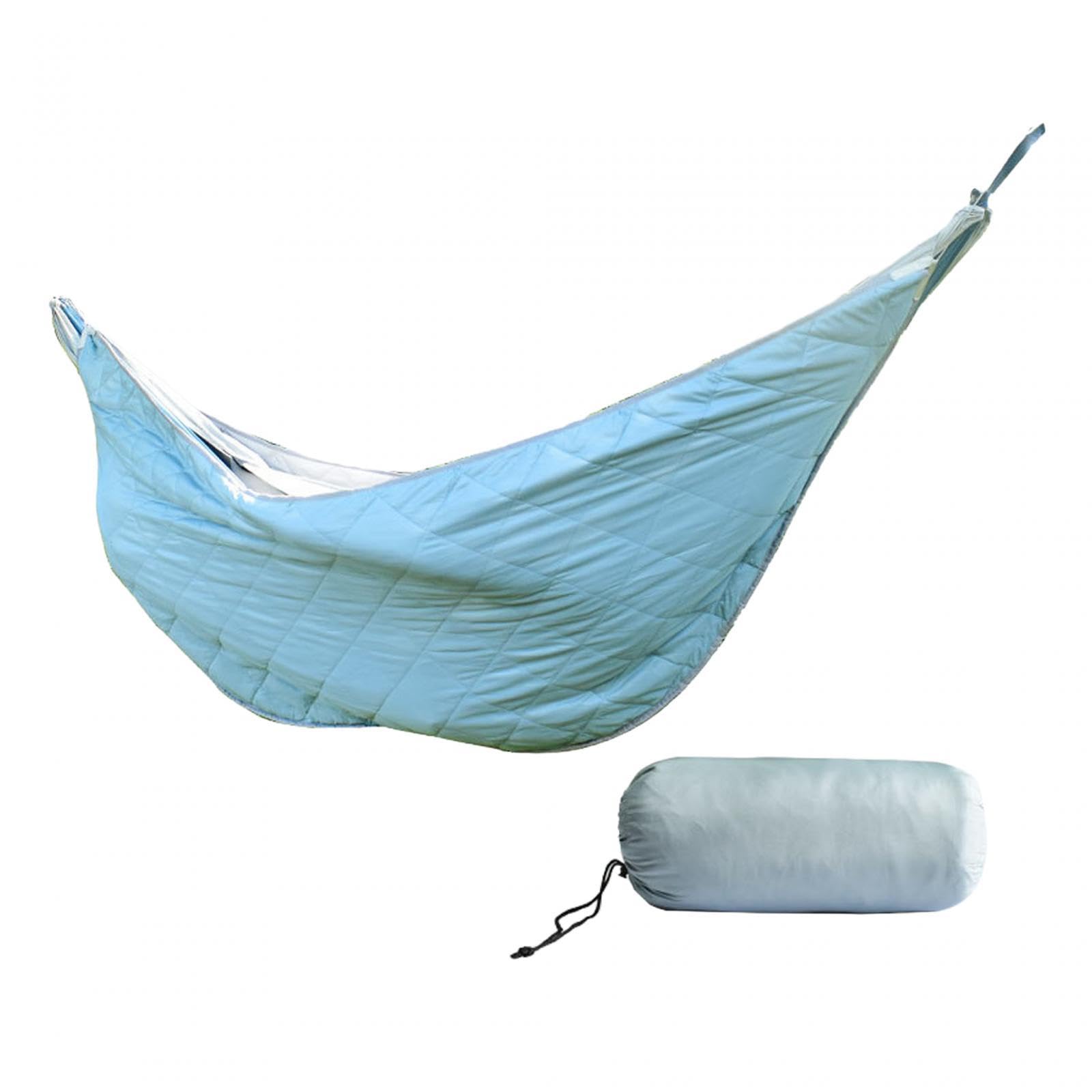 Winter Hängematte Outdoor Windschutz Baumwolle Isolationshammock Camping Zubehör für Einzelperson für Geschenk Freizeit Garten, Blau