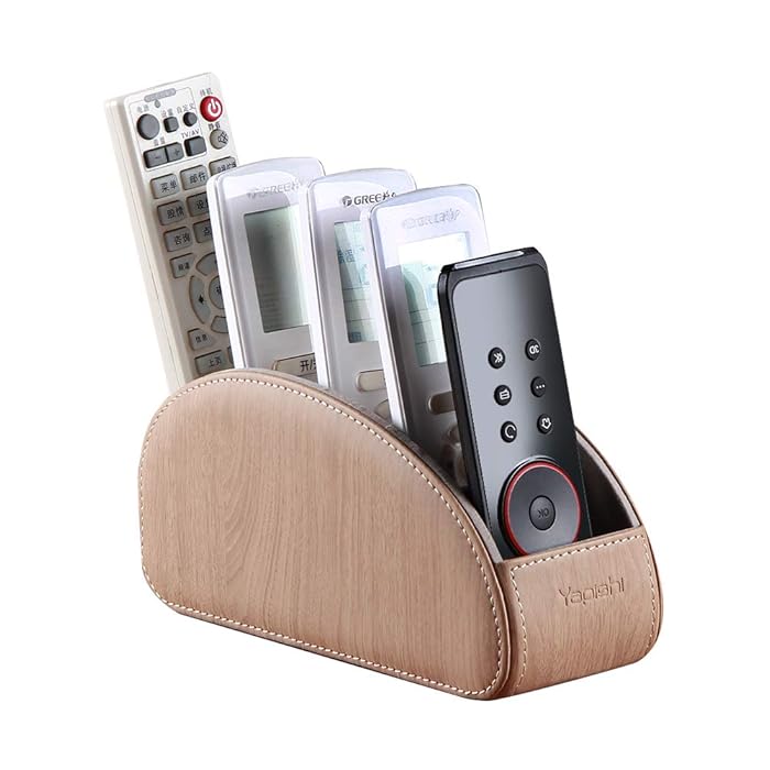 Buy AllinOne Leather TV Remote Control Holder With 5 Compartments