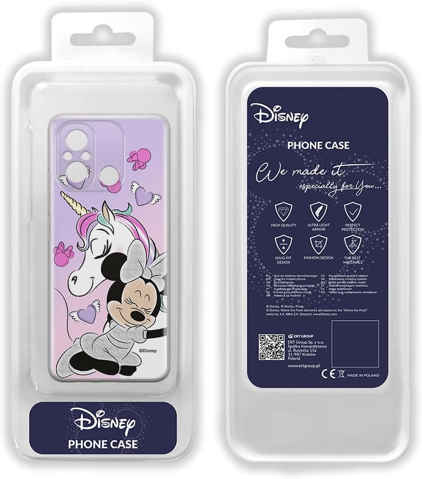 ERT GROUP Mobile Phone case for Xiaomi REDMI 12C/ REDMI 11A Original and Officially Licensed Disney Pattern Minnie 036 optimally adapted to The Shape of The Mobile Phone, case Made of TPU