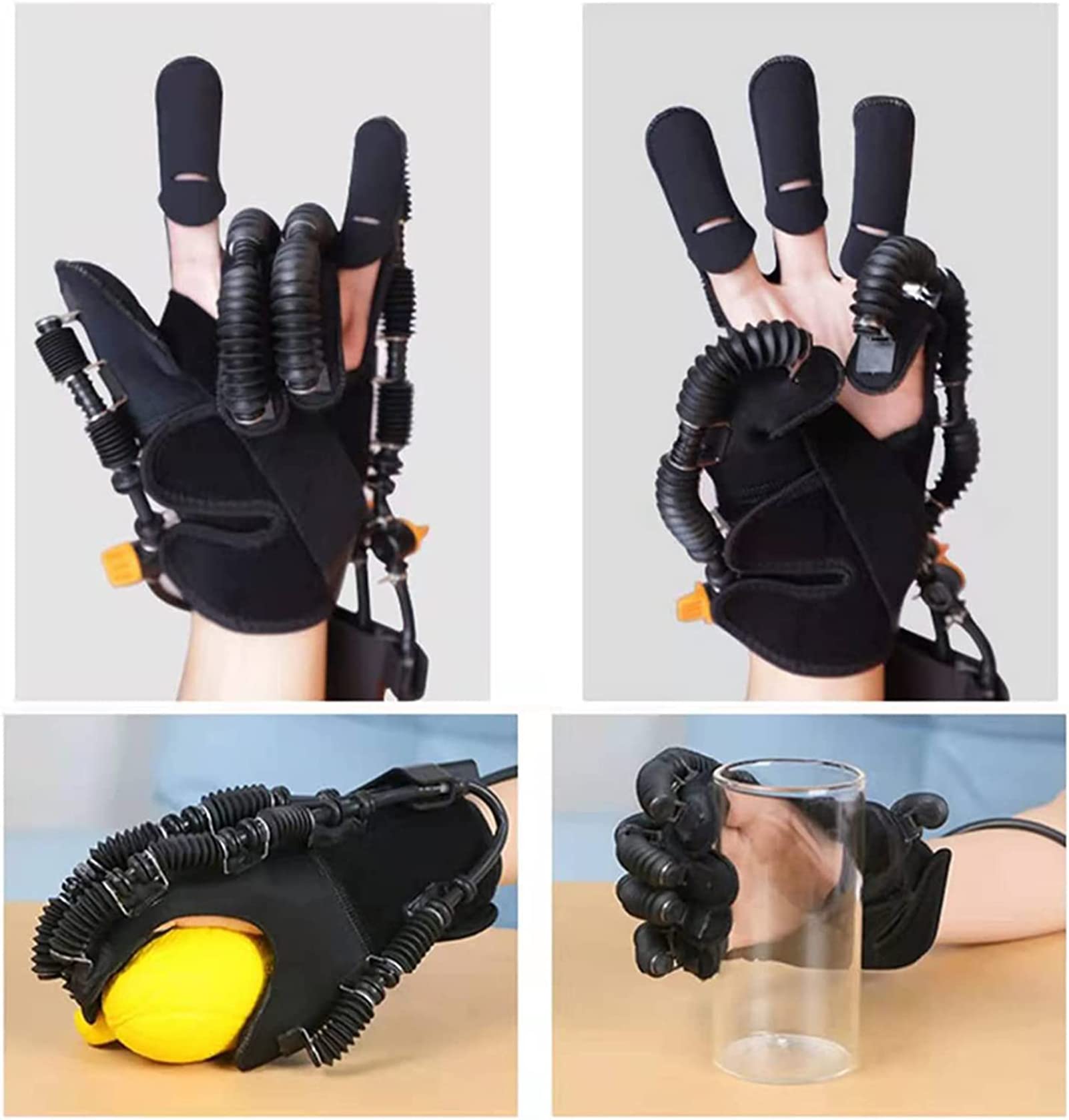 Ortesis De Entrenamiento De Rehabilitación De Dedos, Guantes De Robot De Rehabilitación, Equipo De Entrenamiento De Muñeca De Dedo De Hemiplejía De Accidente Cerebrovascular