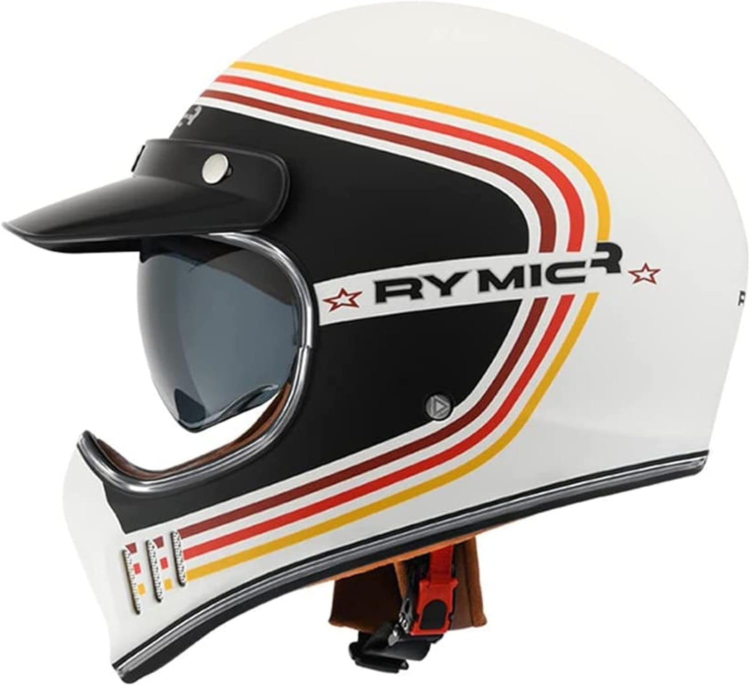 バイクヘルメット ヘルメット フルフェイスカバーランブラーレトロ 男性と女性 オートバイパーソナリティクールな機関車 ヘルメット軽量ジェット ヘルメットフ ォーシーズンズ 男性に人気