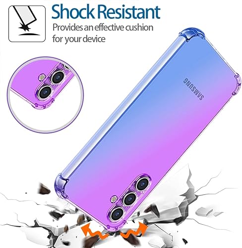 Miniatura 7 de Funda para Galaxy A54 5G, Samsung A54 5G, funda transparente degradada, delgada, antiarañazos, TPU a prueba de golpes, funda protectora para Samsung