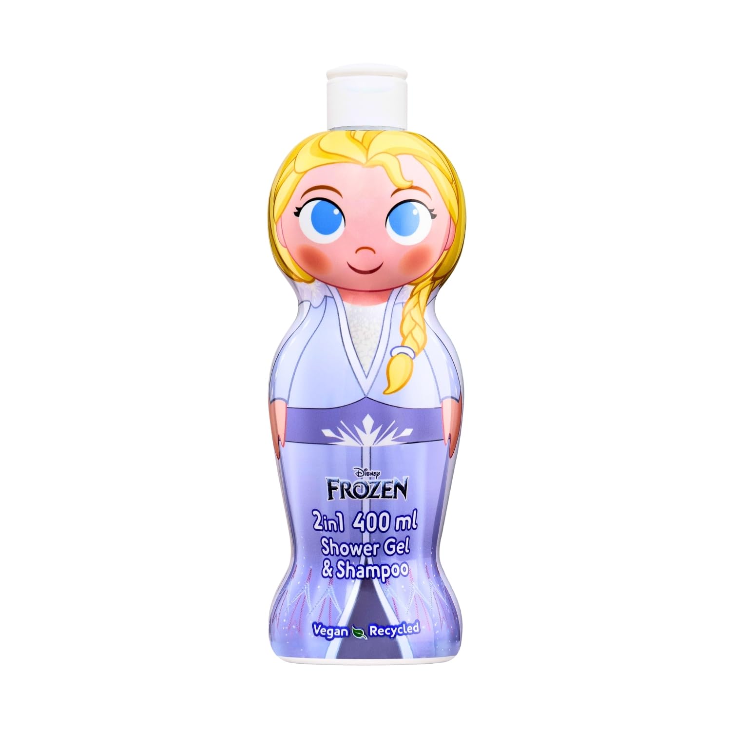 Disney Frozen 2-in-1 Kids Shampoo & Body Wash – 400ml | Kids Shower Gel | Natural, Vegan, Paraben-Free, Dermatologically Tested | Gentle, Nourishing & Moisturising Head-to-Toe Wash for Children
