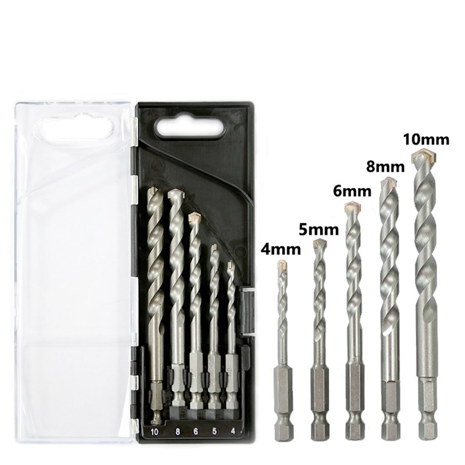 Set Di 10 Punte Da Trapano Per Muratura In Carburo Di Tungsteno Per Metallo Acciaio E Ceramica~p139774178 - Foto 7