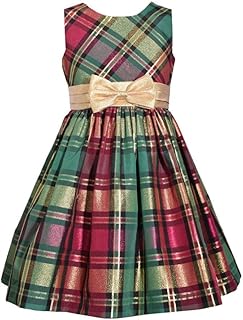 baby girl bonnie jean velvet plaid dress