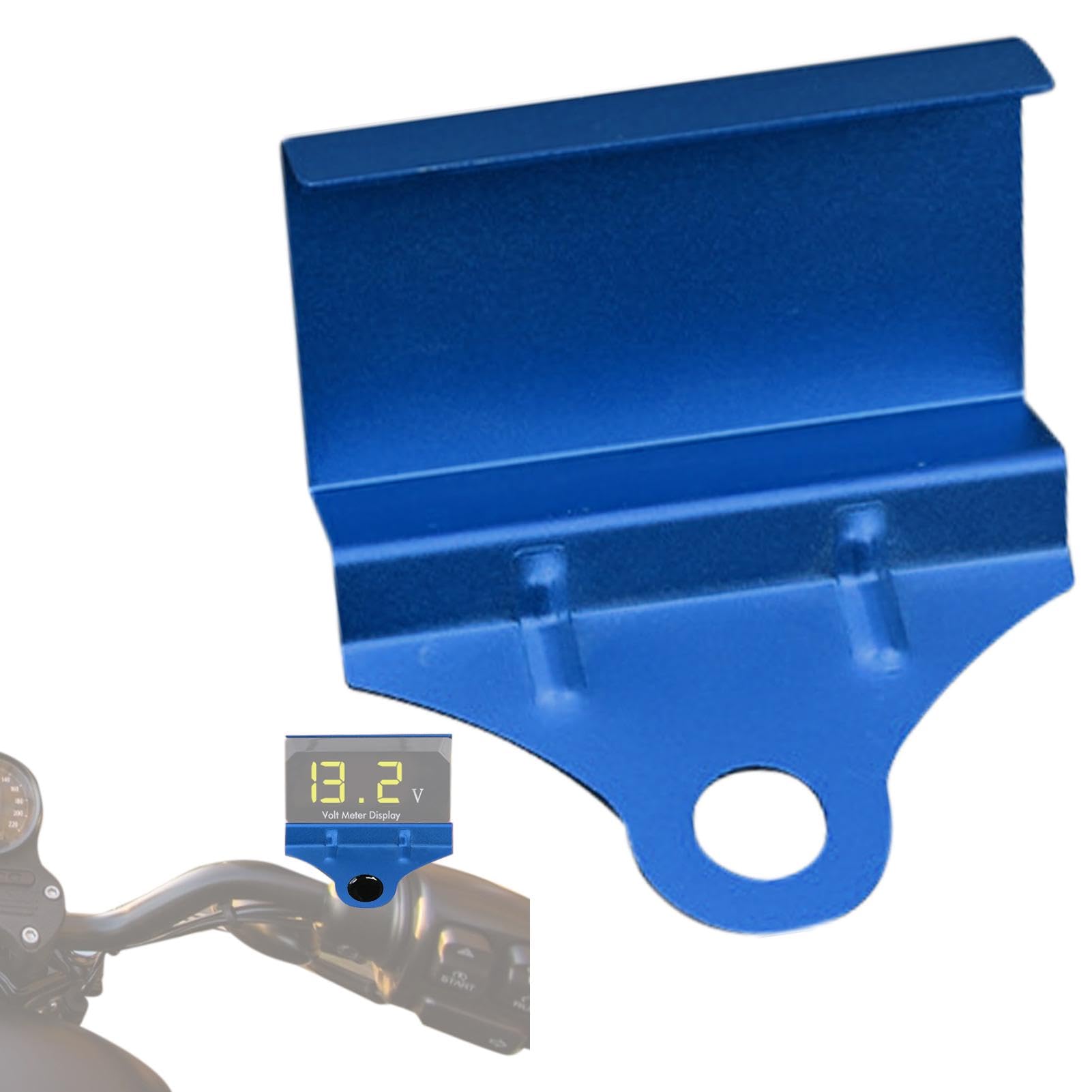 Misuratore di tensione 12V, voltmetro con display digitale, Contatore 12V con display a LED per moto, Multiuso Misuratore di tensione 12V Indicatore audio per auto, Misuratore di tensione impermeabile