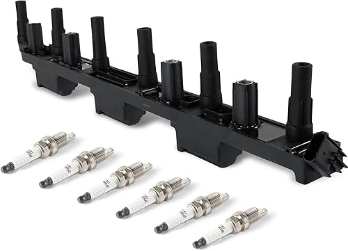 Miniatura 18 de Paquete de 6 bobinas de encendido UF242 y bujía de iridio IZFR5K11 compatible con Honda Accord Odyssey 3.0L 3.5L V6, Acura CL TL 3.2L V6 Reemplazar