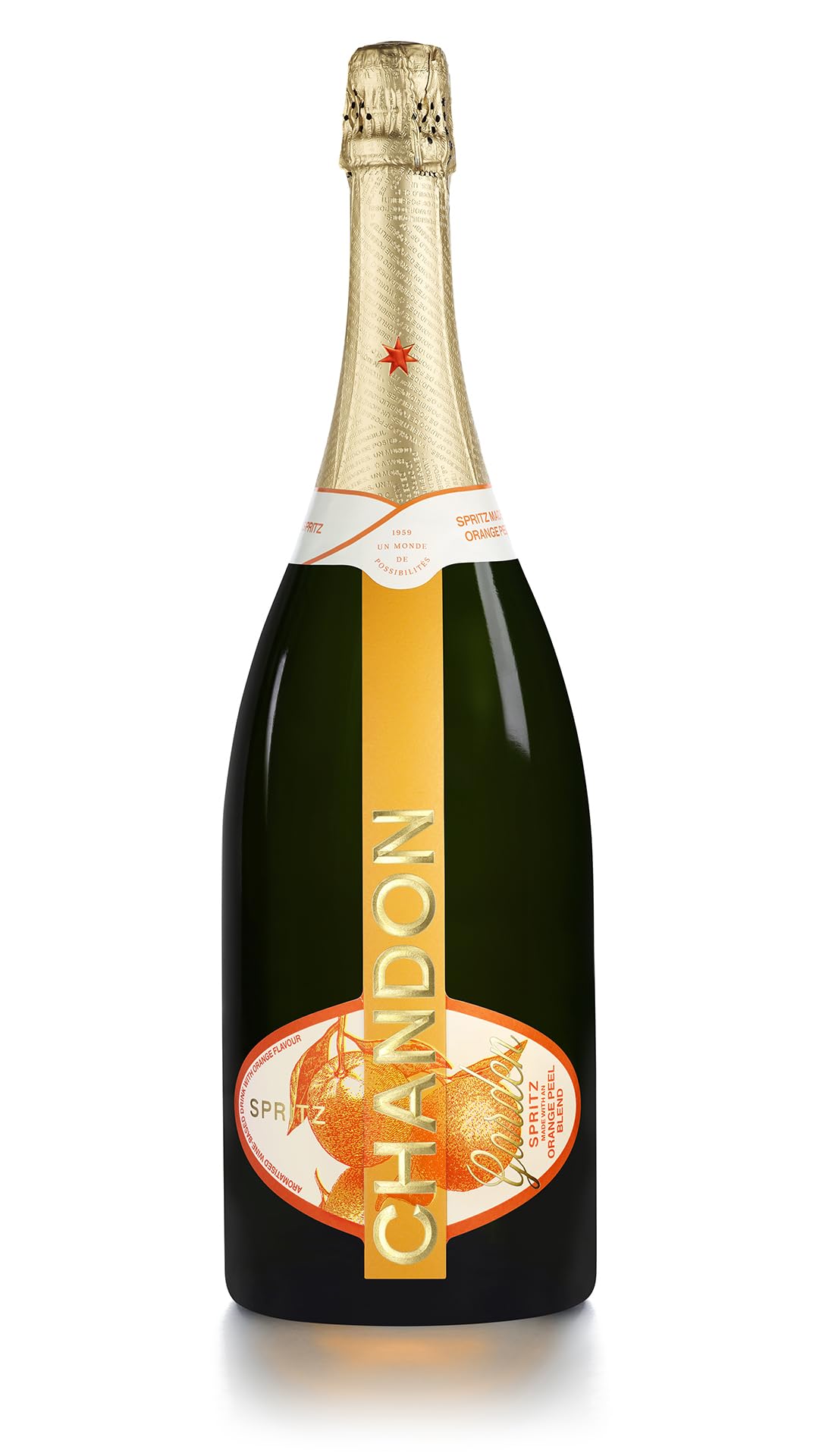 Chandon Garden Spritz, Schaumwein mit natürlichem Orangenschalenextrakt, Magnumflasche, 1,5L