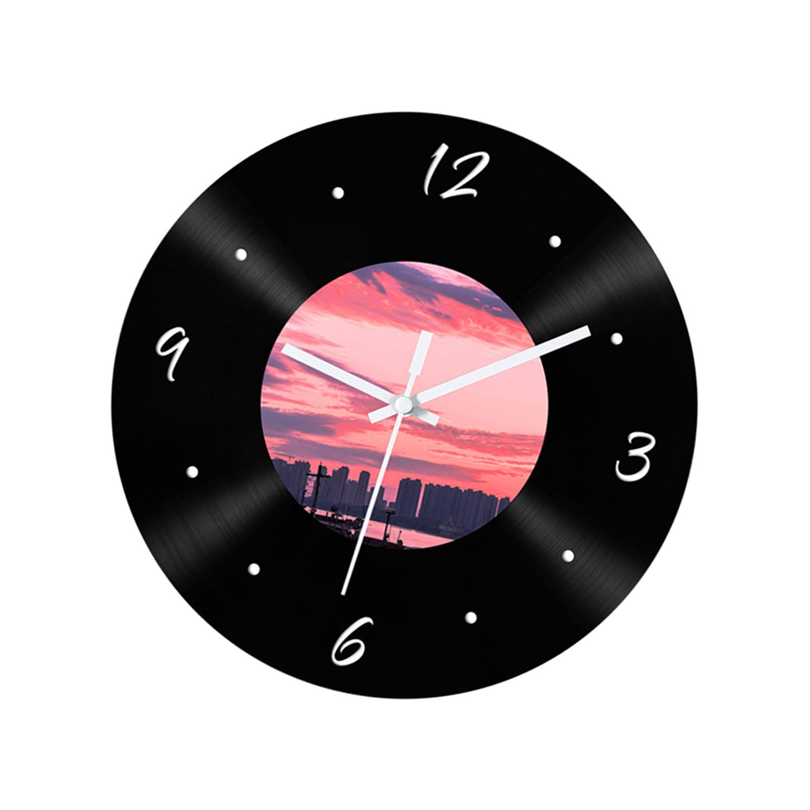 Carotoe B Large 30Cm Retro Silents Wall Clock Light In Weight Home Decoration Decorative Clock Silents Wall