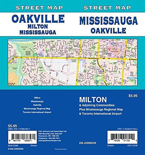 Mississauga / Oakville / Milton, Ontario Street Map