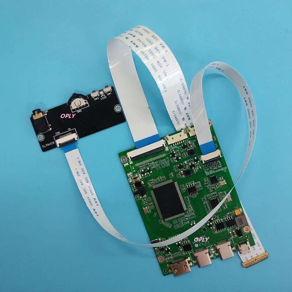 1366×768 LCD LED Screen Controller Board: 2K Resolution Mini HDMI, USB-C & Mini USB Input for Monitors