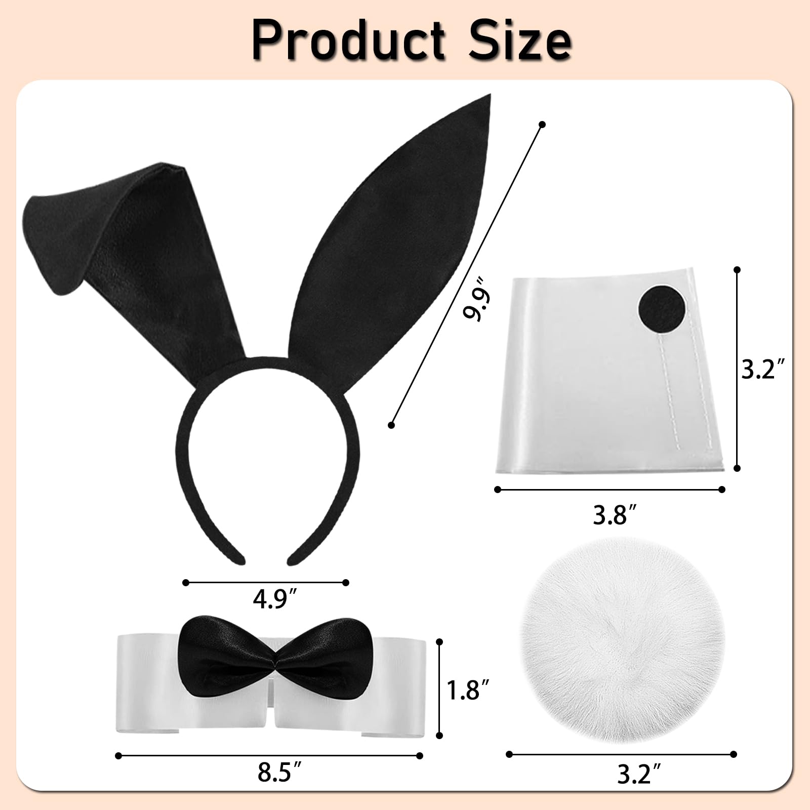 Spooktacular Creations Juego De Accesorios De Conejo