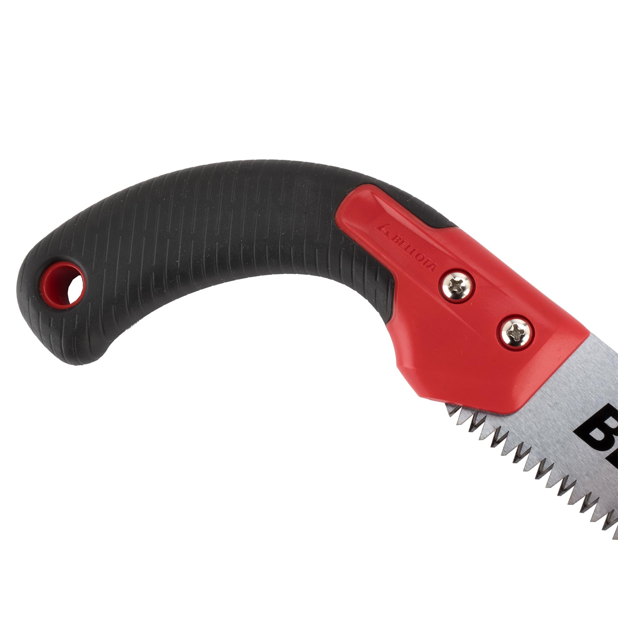 Bellota 450BIMC13 - Serrucho de poda León con hoja curva de 13", dentado japonés y mango de bimaterial curvo. Incluye funda