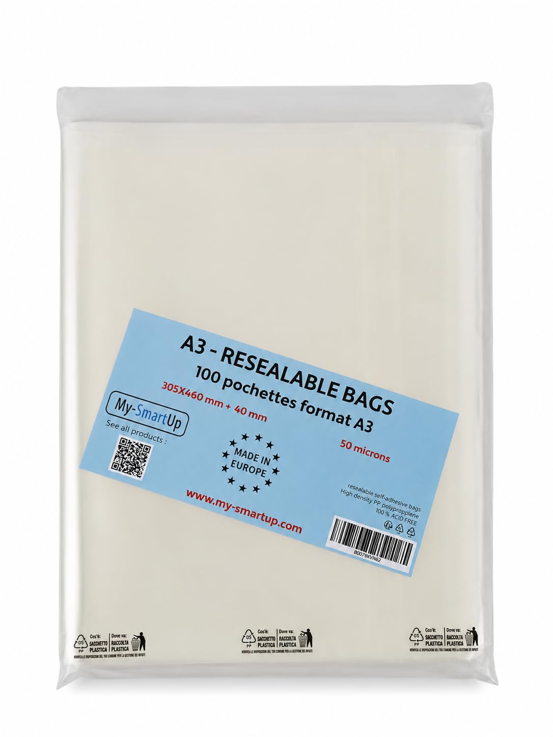 Pochettes Plastifiées A3 - Pack de 100