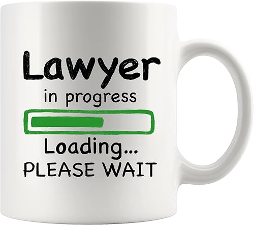 Panvola Lawyer in Progress Loading Please Wait Lawyer Gifts Law Student Taza de café Regalo de graduación Future Attorney Taza de cerámica Novedad