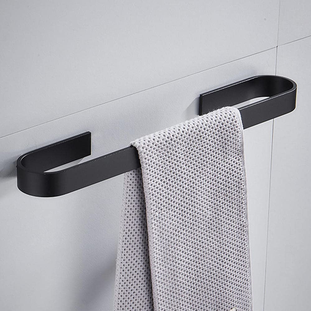 Porte-serviettes mural adhésif 50cm alu support serviette douche sans trou