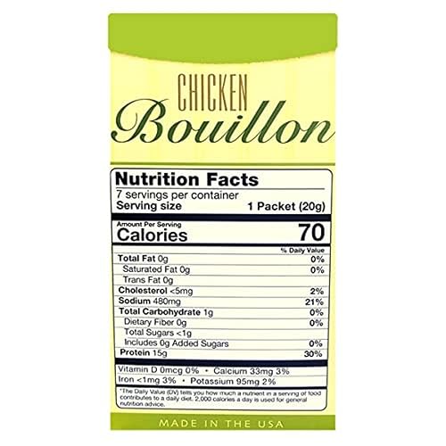 Miniatura 2 de HealthyWise - Sopa alta en proteínas, caldo de pollo, paquete de 3, 0.51 onzas de proteína, baja en calorías, baja en grasa, baja en carbohidratos,