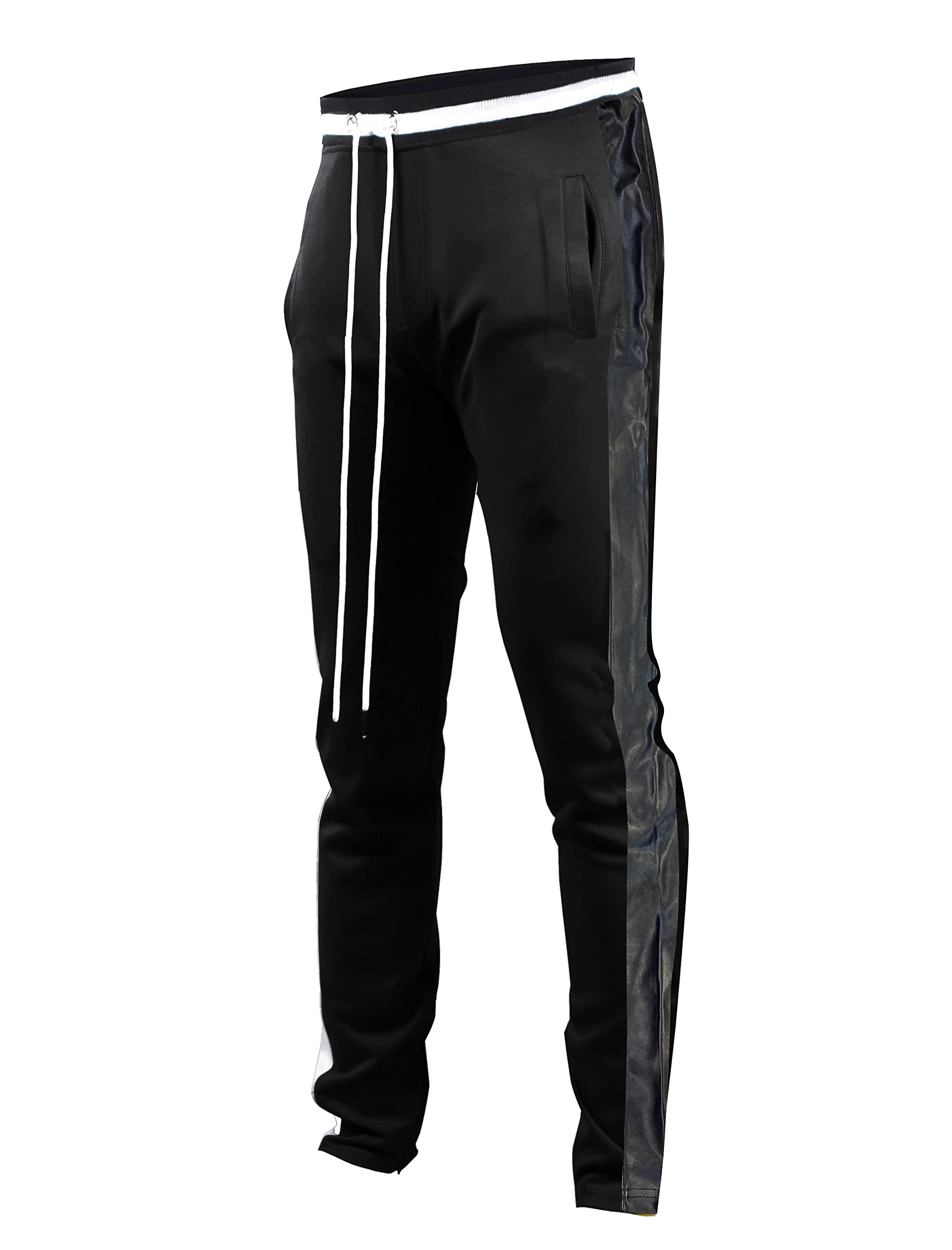 SCREENSHOT-Track Pants S41700 Mens Premium Slim Athletic Fitness Lifestyle Workout Bottoms - Classic Fit