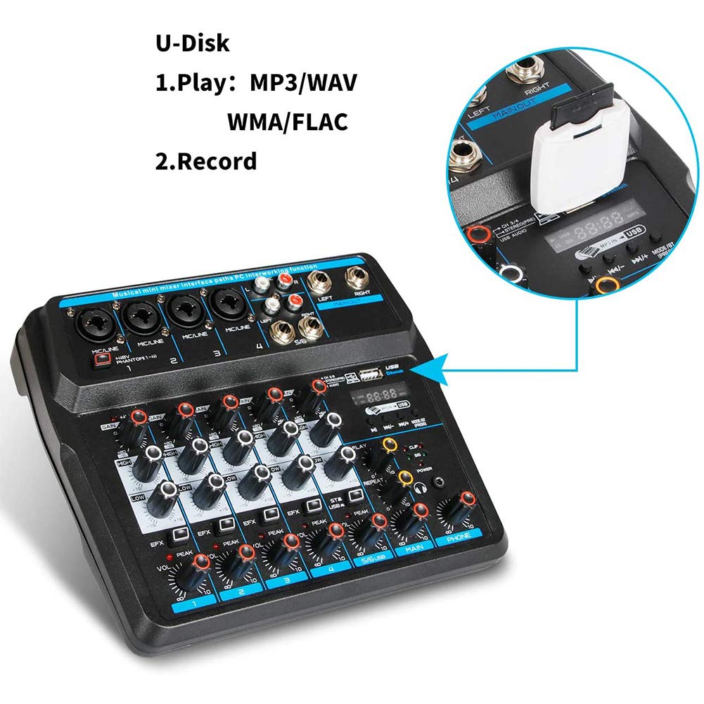 Buy Pyle 2Channel Audio Mixer DJ Sound Controller Interface with USB