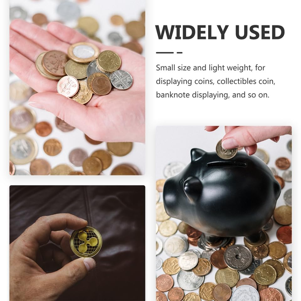 MAGICLULU 100 piezas Cápsulas Transparentes para Monedas miniatura 5
