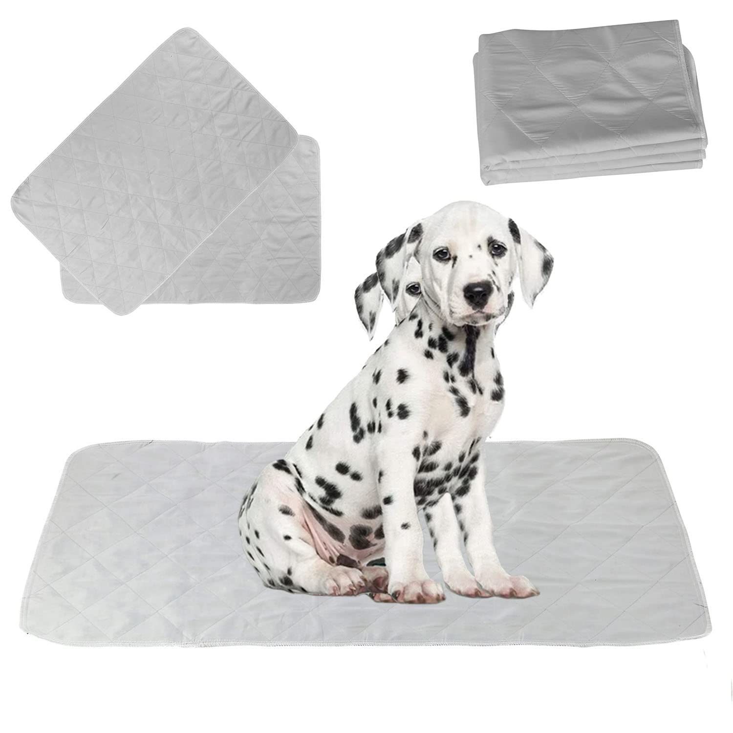 Taylor & Brown Brown Taylor & Reusable Puppy Trainer Training Pads, (60X90cm) 2-Pack Machine Washable Pee Pads For Dogs Highly Absorbent, Washable With Waterproof Bottom