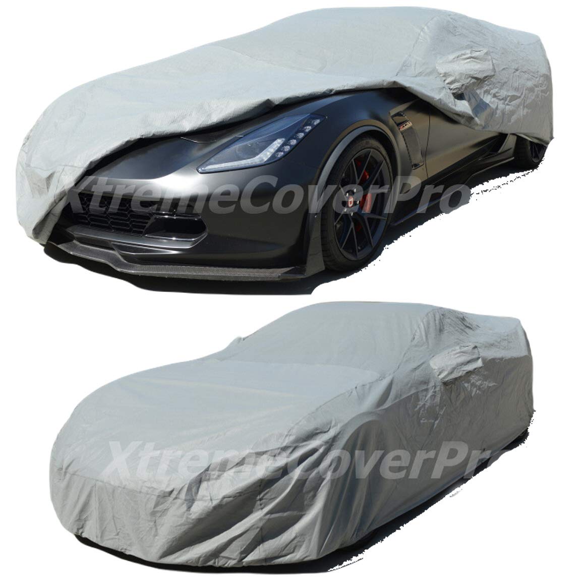 XTREMECOVERPROCustom FIT Car Cover fits 2014 2015 2016 2017 2018 2019 Chevy Corvette C7 PRO Series Grey AP