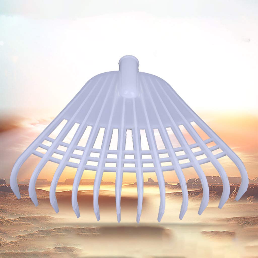 12 Tooth Leaf White Agricultural No Handle Grass Lightweight Flower Planting Soil Garden