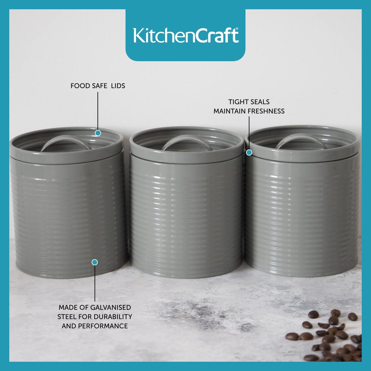 KitchenCraft Display of 24 Slimline Digital Timers, Grey - Image 2