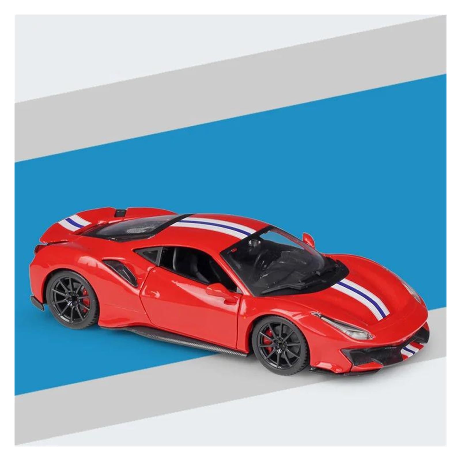 AUDSNI Die-Cast Diecast Car Model 1:24 For Ferrari 488 For PIsta Car Metal Diecast Model Vehicle