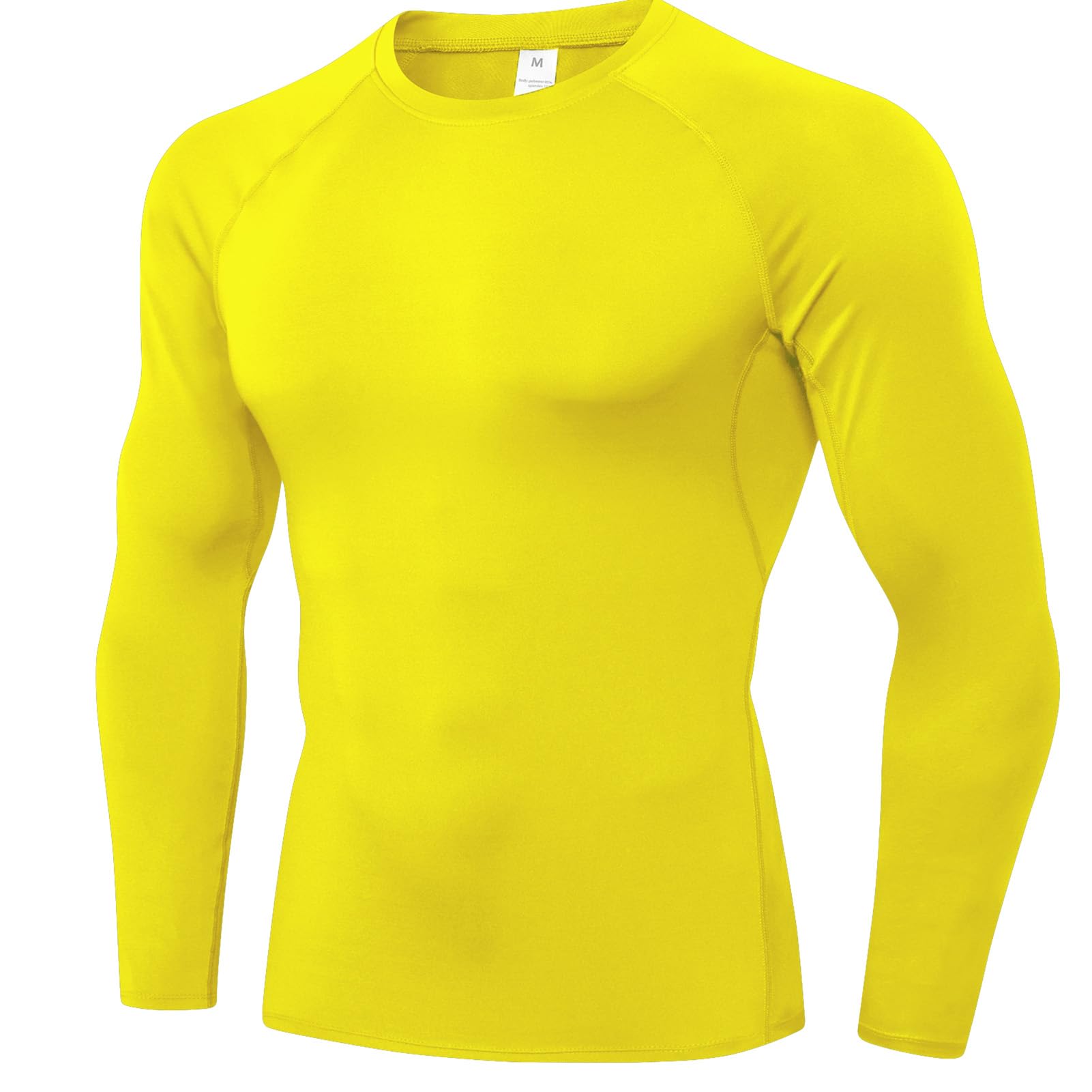 1/3 Pack Mens Compression Shirts Athletic Long Sleeve Sports Running Tops Workout Baselayer Undershirts