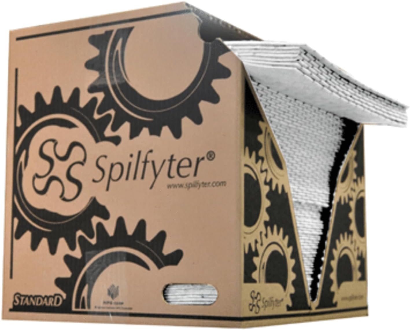 Spilfyter - Z75 - Spilfyter Standard Oil-Only Sorbent Pads: Double Weight, 16 X 18, 100/Box