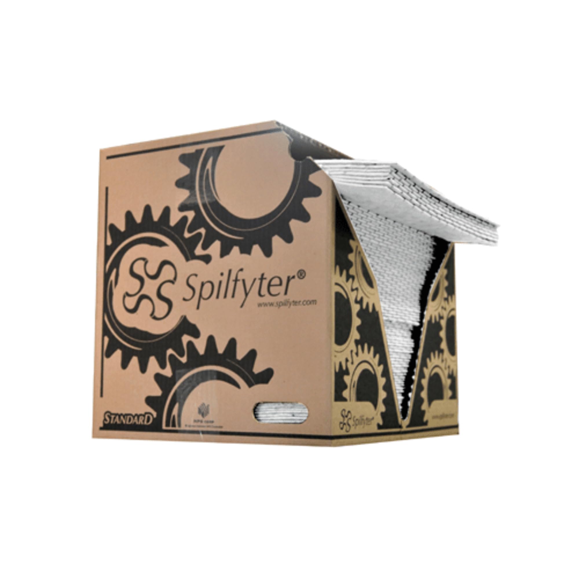 Spilfyter - Z75 - Spilfyter Standard Oil-Only Sorbent Pads: Double Weight, 16 X 18, 100/Box
