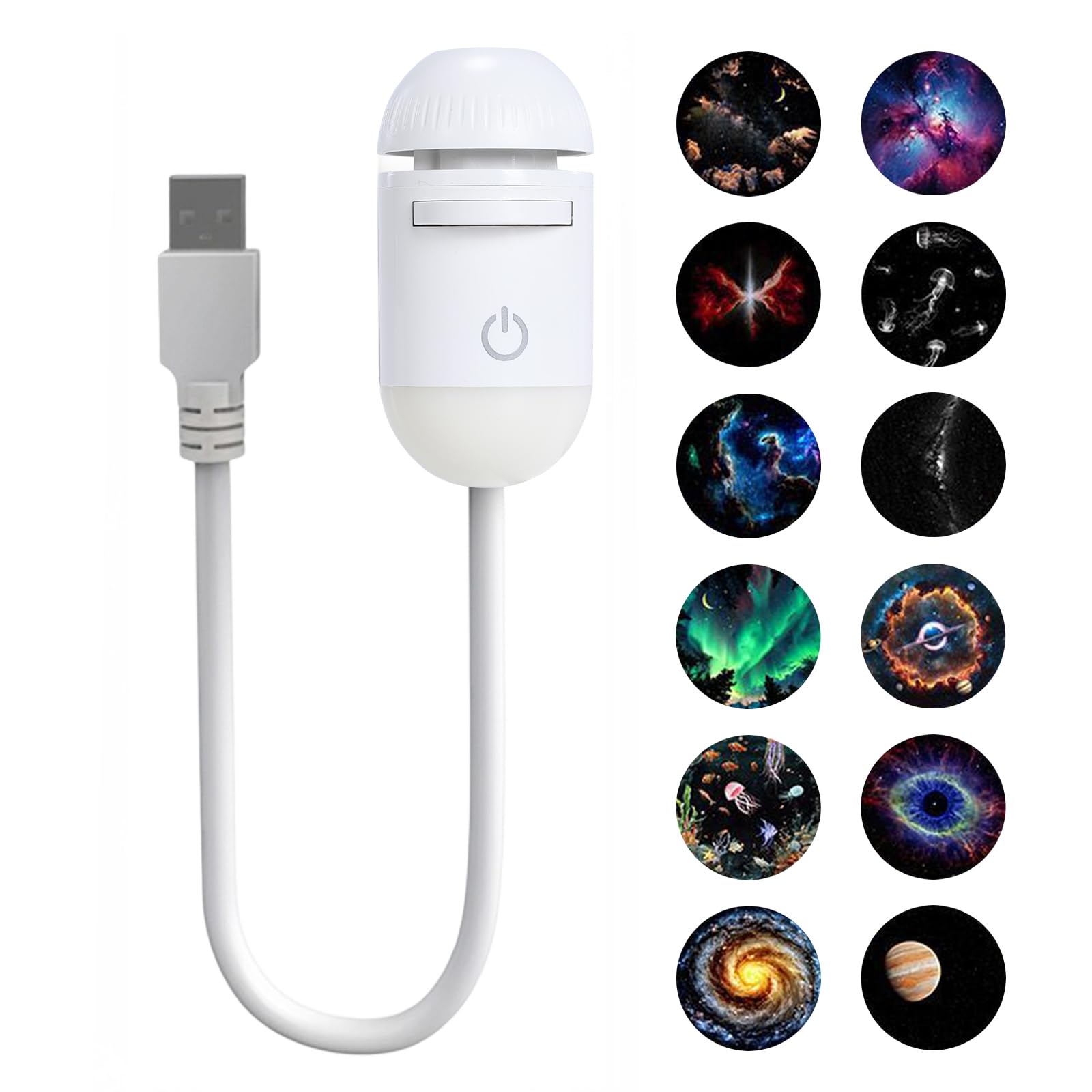 2-in-1 Mini Galaxy Star Projector | Galaxy Projector Night Light for Bedroom | USB Starry Sky Light Dream Projectors | Led Lamp for Ceiling Wall Room Decor