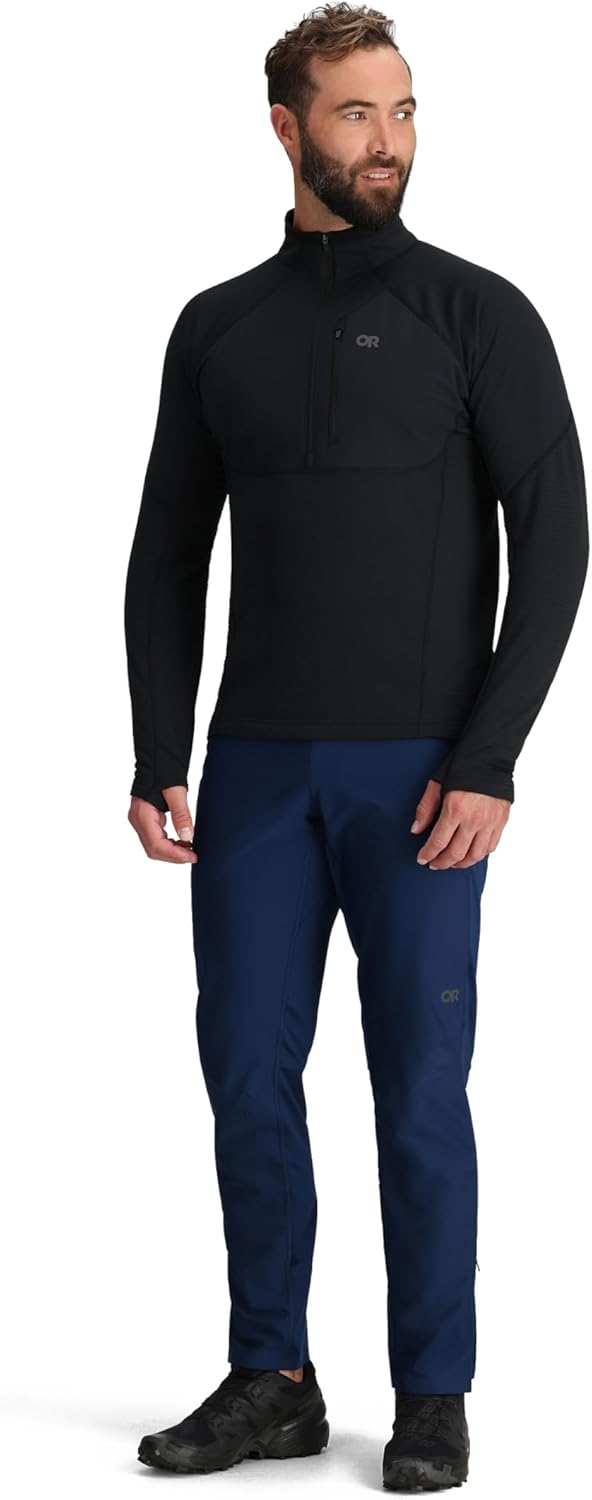 Outdoor Research Men's Deviator Fleece Half Zip | Temperature Regulating Fabric, Moisture Wicking, UPF 30+