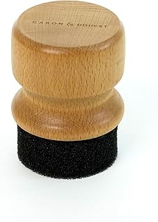 CARON & DOUCET Oil Applicator Ideal for Wood Cutting Board, Butcher Block, Bamboo Kitchenware and Utensils – Solid Beech, Storage Cap