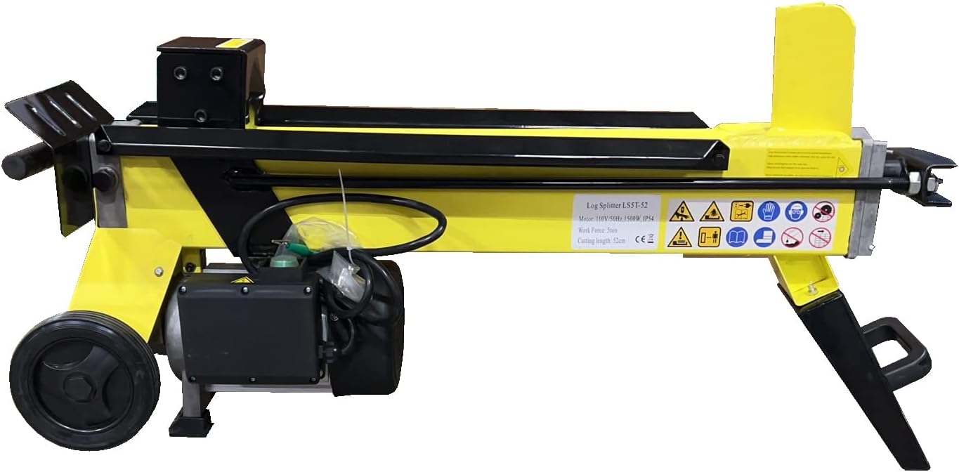 5Ton Wood Splitter Electric Log Splitter - Heavy Duty Hydraulic Wood Electric Log Splitter TELS-5TH