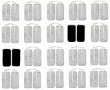 Acuzone Premium TENS Unit 40 PCS Electrodes 2"x4" Rectangular Electrode for TENS Massage