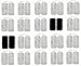 Acuzone Premium TENS Unit 40 PCS Electrodes 2"x4" Rectangular Electrode for TENS Massage