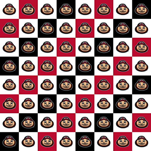 SYKEL ENTERPRISES Ohio State Cotton Fabric with...