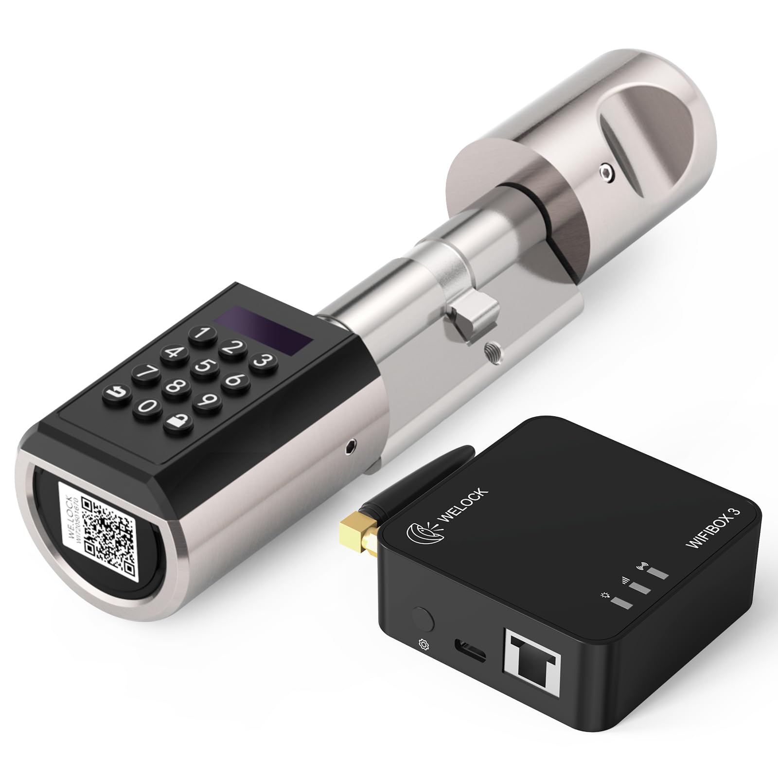 WELOCK PCBWIFIBOX Serratura Smart con WiFi e Password, RFID Card, serratura elettronica serratura porta blindata livello di impermeabilità IP65