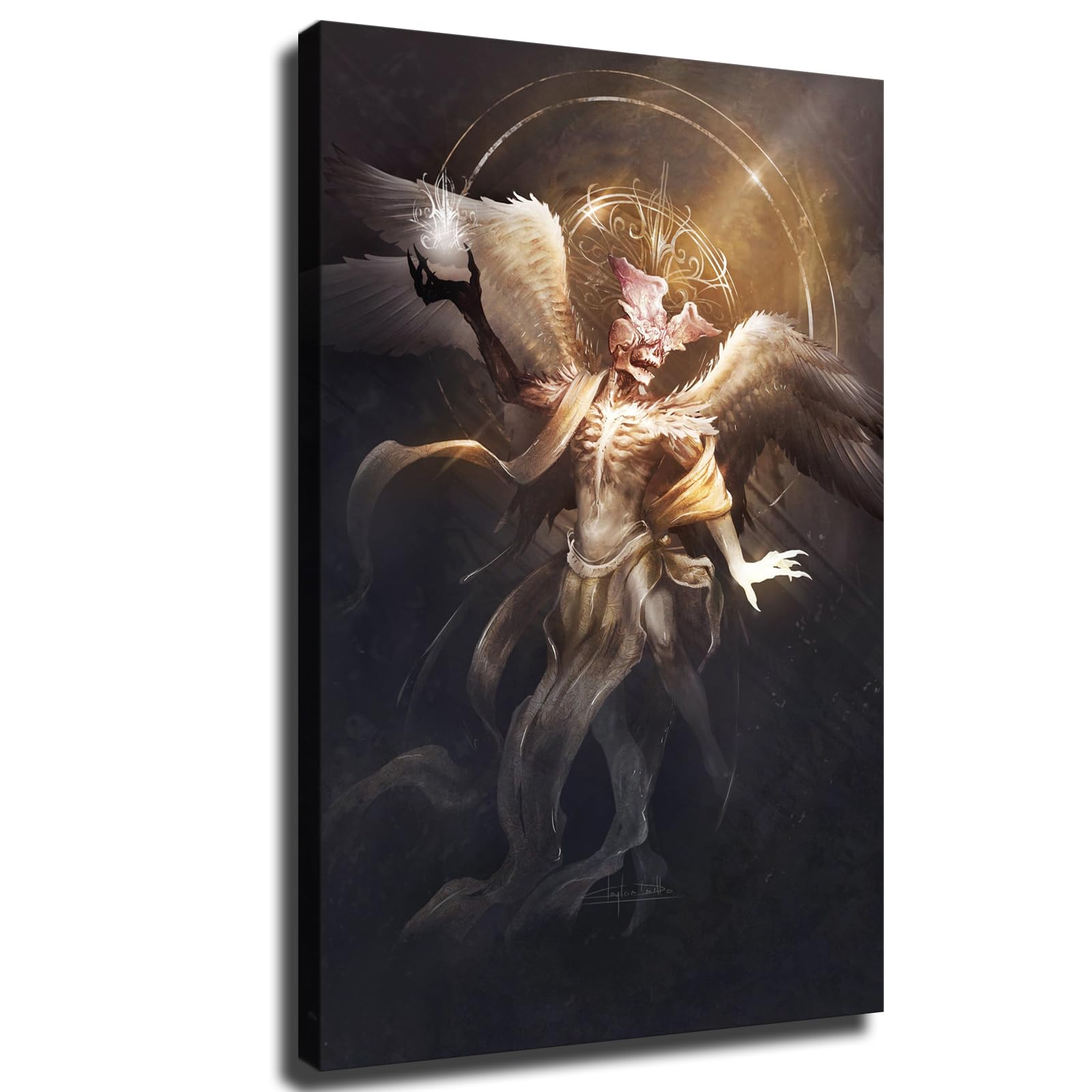 Amazon.com: Azrael Archangel Poster Art Modern Classroom Kitchen