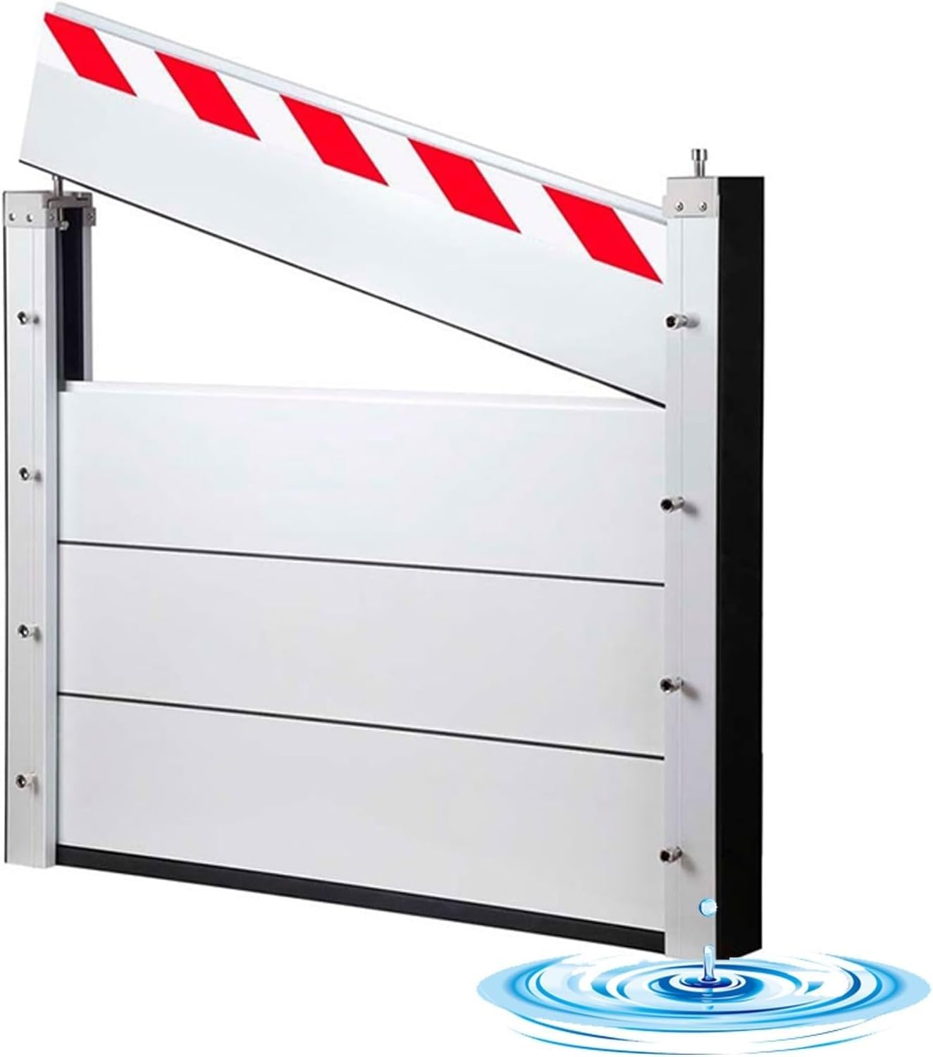 Barrière Anti-inondation Aluminium Barrière Anti-inondation Système De Barrière Anti-inondation Réutilisable Batardeau Anti Inondation Pour Les Portes De Sous-sol Garage(20x80cm)