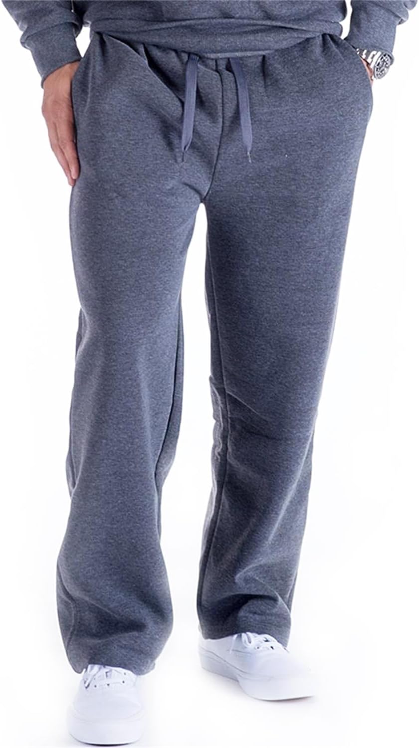 Yasumond Mens Joggers Sweatpants Fleece Basic Drawstring Running Workout Outdoor Sports Sweat Pants