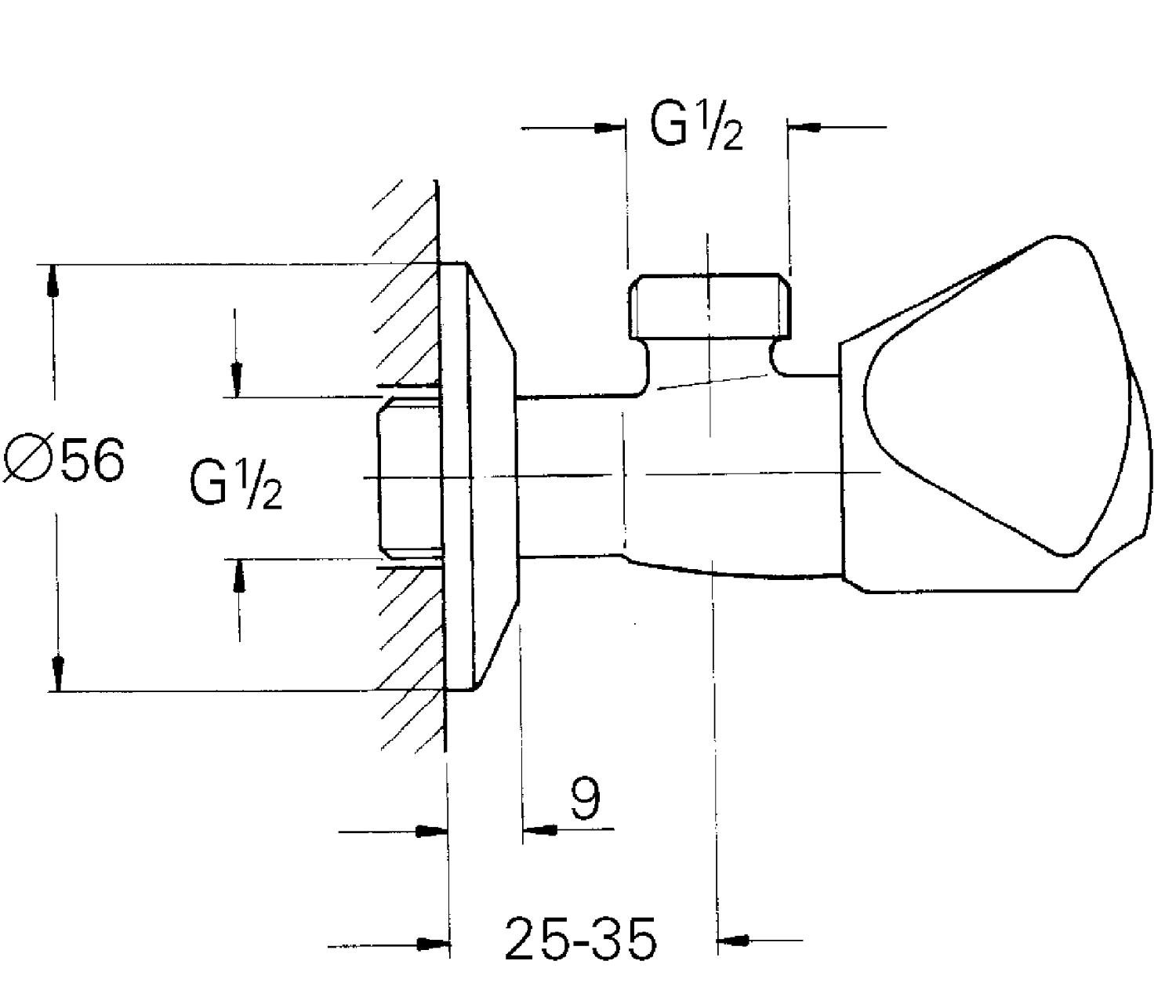 Grohe - Llave de escuadra 10 unidades Ref. 2295800M